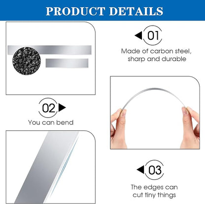 Flexible Polymer Clay Cutters 8 Inch 4 Inch Carbon Steel Blade Polymer Clay - Image 3