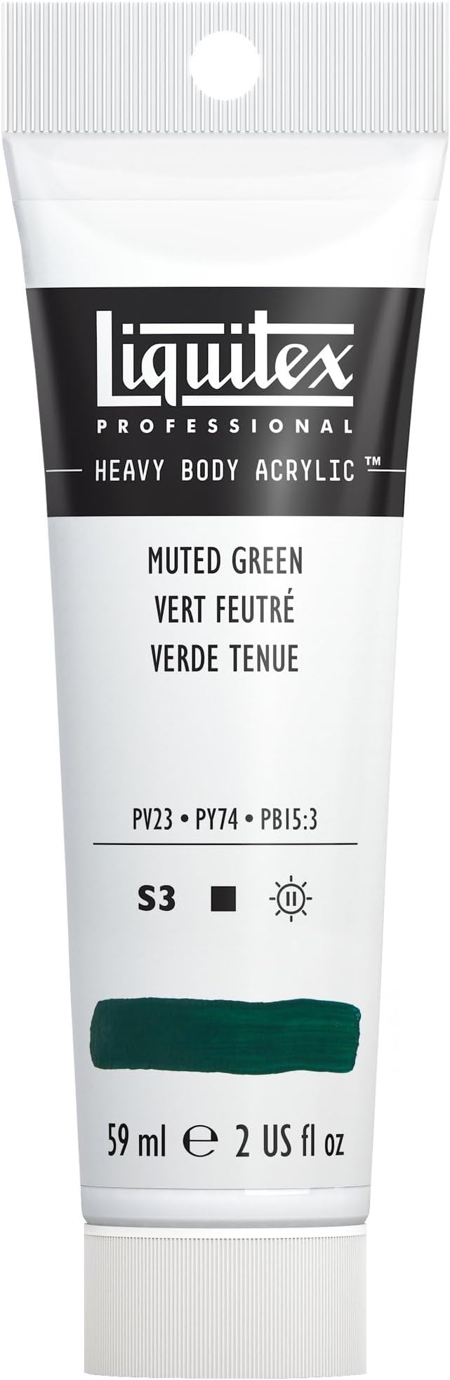 Liquitex Professional Heavy Body Acrylic Paint, 2-oz Tube, Muted Green by Liquitex