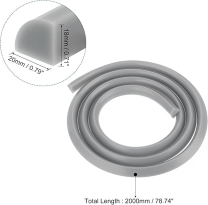 uxcell Flexible Molding Trim, 79 Inch Flexible Quarter Round Molding Silicone - Image 2