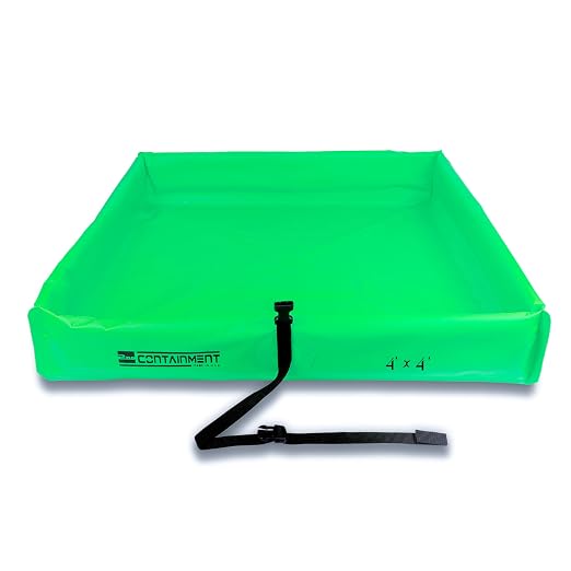 Duck Pond - 4’ x 4’ - Lime Green by SecondaryContainmentBerms-MadeinUSA