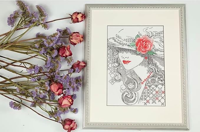 RIOLIS - Mysterious Rose 1887, Cross Stitch Kits 8¼" x 11¾", Cross Stitch Kits - Image 7