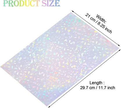 Outus 24 Sheets Holographic Sticker Paper Holographic Laminate Sheets - Image 2