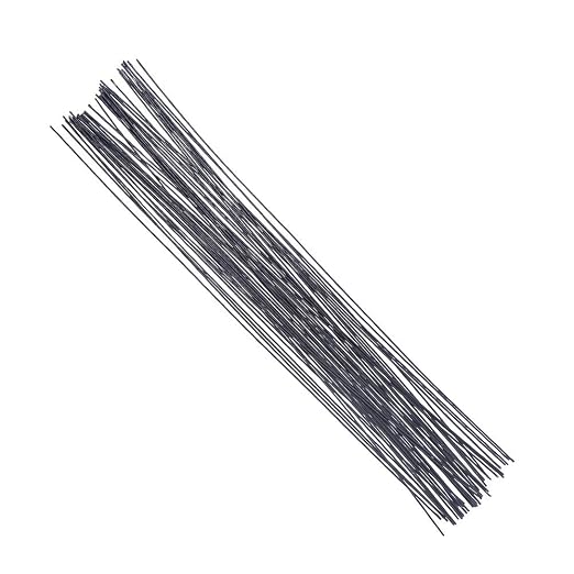 Decora 18 Gauge Black Floral Wire 16 inch, 50/Package by DECORA