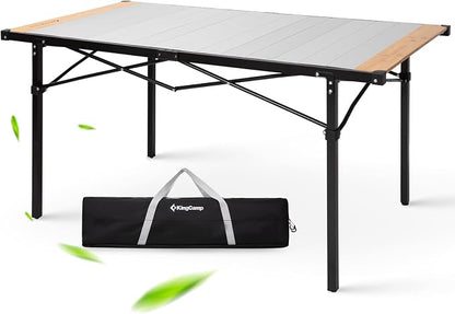 KingCamp Aluminum Folding Lightweight Roll Portable Stable Table by KingCamp