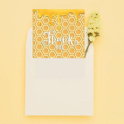 Threetols 3-D Textured Impressions Embossing Folder, Honeycomb Background - Image 3