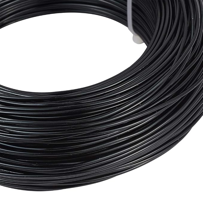 Fashewelry 328 Feet 15 Gauge Aluminum Wire Black Bendable Metal Craft Wire - Image 2