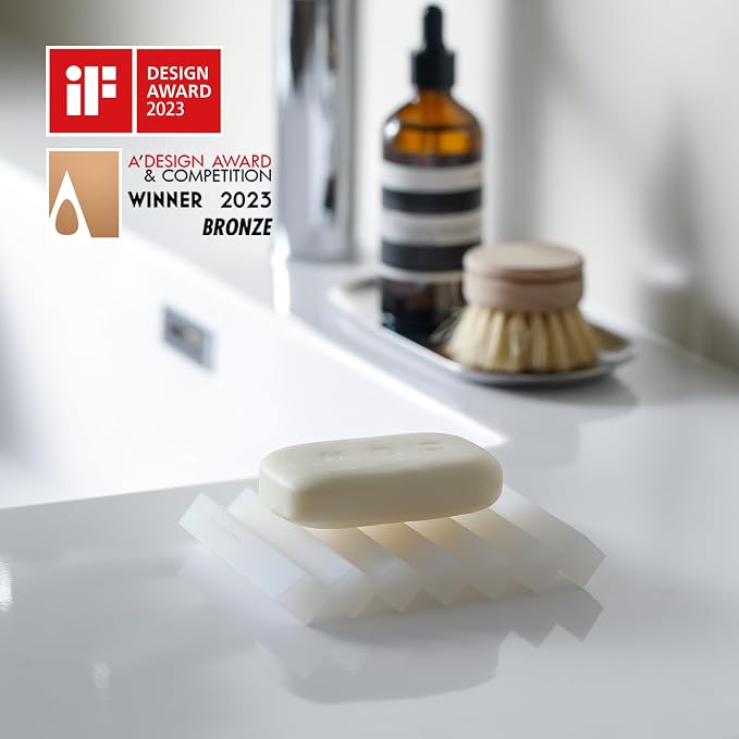 SHIMOYAMA Paint Brushes Holders, 2 Pack, Zigzag Soap Dish, Soap Holder - Image 2