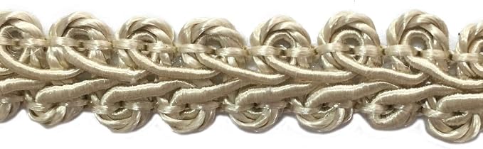 BEL AVENIR Braid Trim 1/2 inch 13.6 Yards French Gimp Basic Sewing Polyester by BELAVENIR