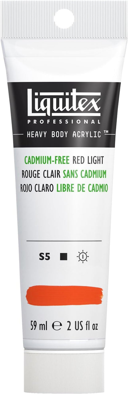 Liquitex Professional Heavy Body Acrylic Paint, 2-oz Tube, Cadmium Free Red by Liquitex