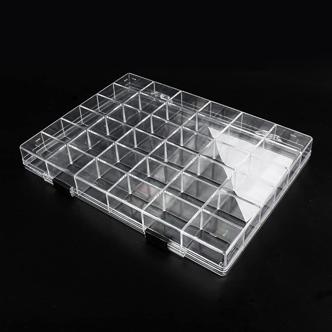 36 Grids Clear Plastic Organizer Box, Craft Storage Container - Image 2