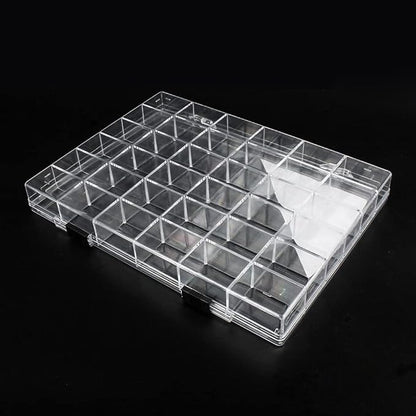 36 Grids Clear Plastic Organizer Box, Craft Storage Container - Image 2