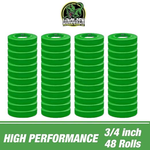 LAUCO DINOGREN High Performance Automotive Masking Tape – 0.75 Inch x 60 Yards - Image 4