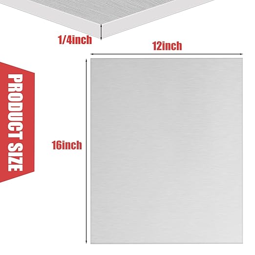 6061 Aluminum Sheet Plate, Rectangle Aluminum Plate Solid Metal Sheet Plate - Image 2