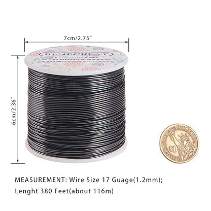 BENECREAT 12 17 18 Gauge Aluminum Wire Anodized Jewelry Craft Making Beading - Image 2