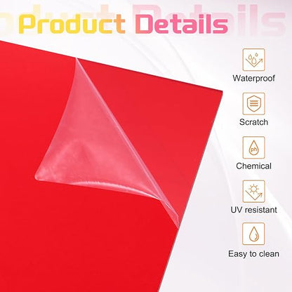 uxcell 2Pcs Acrylic Sheets 12x8 Inch Acrylic Panel 1/8 Inch-3mm Plastic Board - Image 3