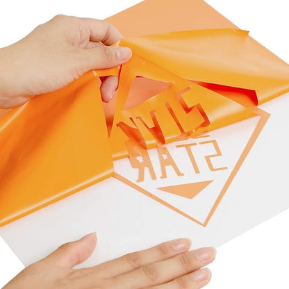 RENLITONG Orange HTV Iron on Vinyl 12Inch by 10ft Roll Heat Transfer Vinyl - Image 4