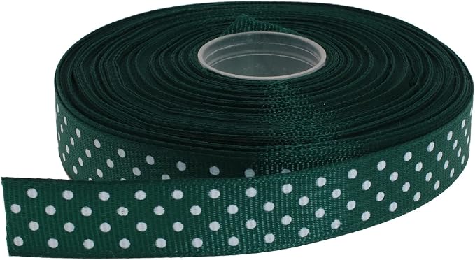 Polka Dot Grosgrain Ribbon 25 Yard Each Roll 100% Polyester by Unknown