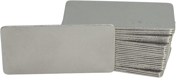 StayMax Stainless Steel Engraving Blank Tags Rectangle Stamping Blanks Blank - Image 3
