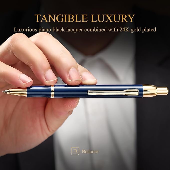 BEILUNER Luxury Gel Pen with 24K Gold Electroplating Finish, Luxury Grade - Image 4