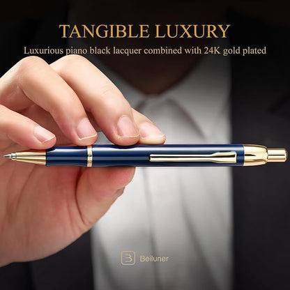 BEILUNER Luxury Gel Pen with 24K Gold Electroplating Finish, Luxury Grade - Image 4