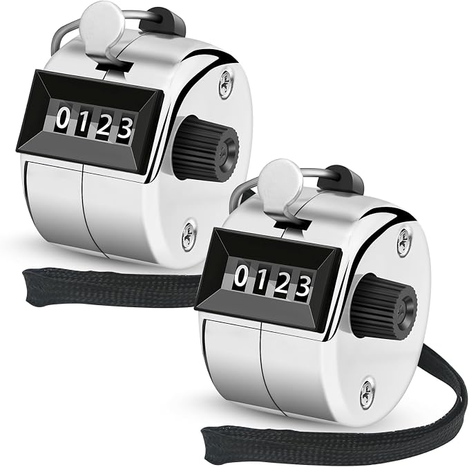 2 Pcs Clicker Counter, Hand Tally Counter by Unknown