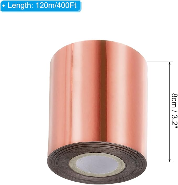 PATIKIL 3.2"x400Ft Hot Stamping Foil Paper, Heat Transfer Hot Stamping Paper - Image 2