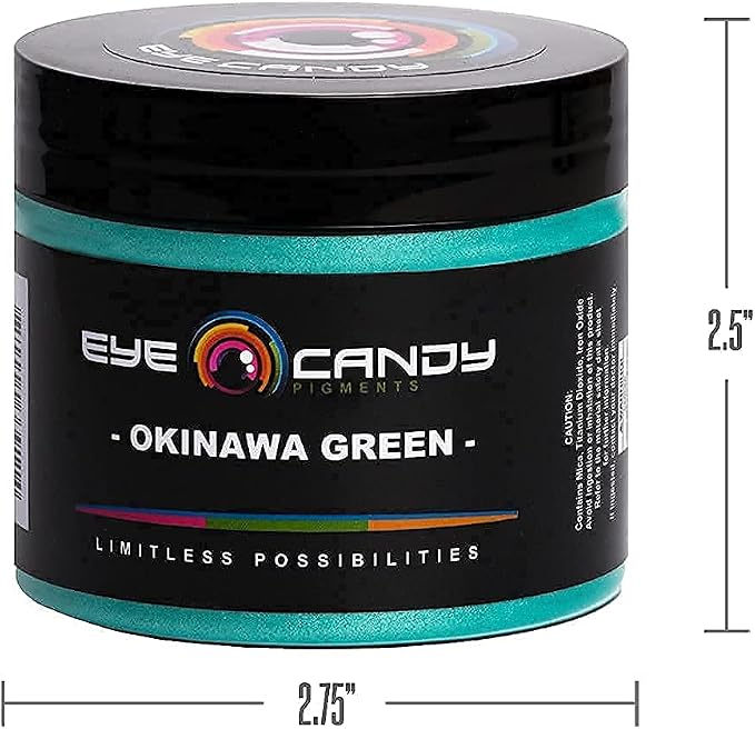 Eye Candy Pigments Premium Green Mica Powder - Image 8