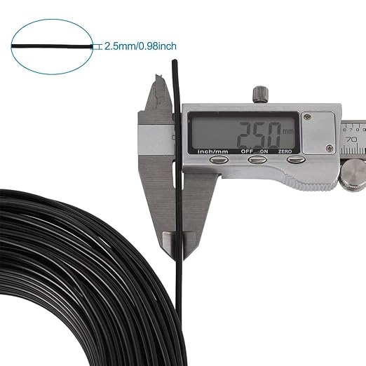 Fashewelry 114 Feet 10 Gauge Aluminum Wire Black Bendable Metal Craft Wire - Image 5