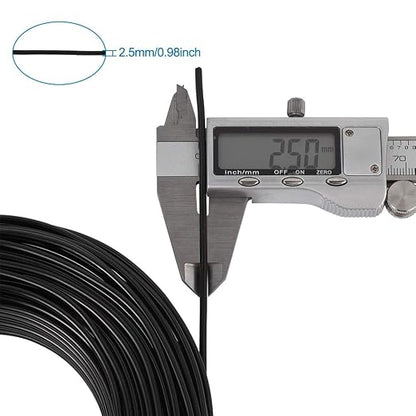 Fashewelry 114 Feet 10 Gauge Aluminum Wire Black Bendable Metal Craft Wire - Image 5