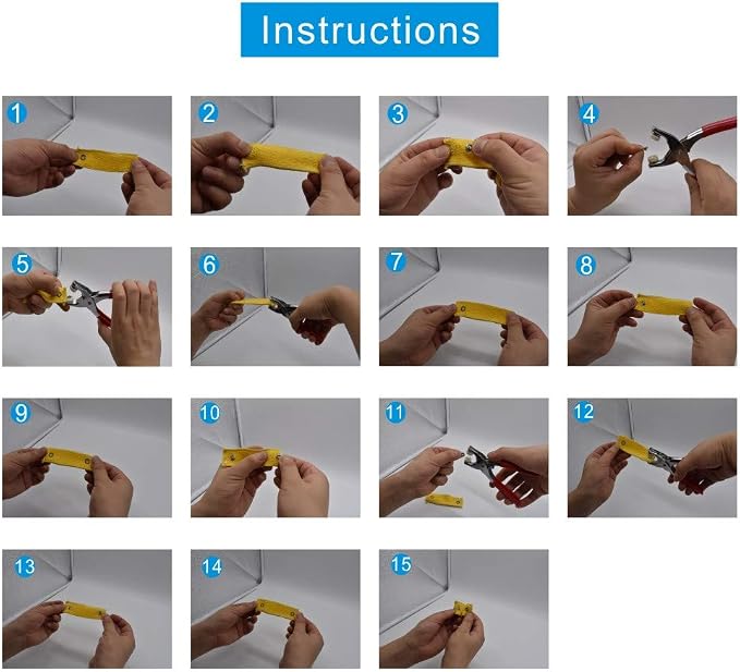 200Pcs Snap Fastener Tool Diameter 9.5mm Metal Eyelets Shoes Clothes Crafts - Image 6