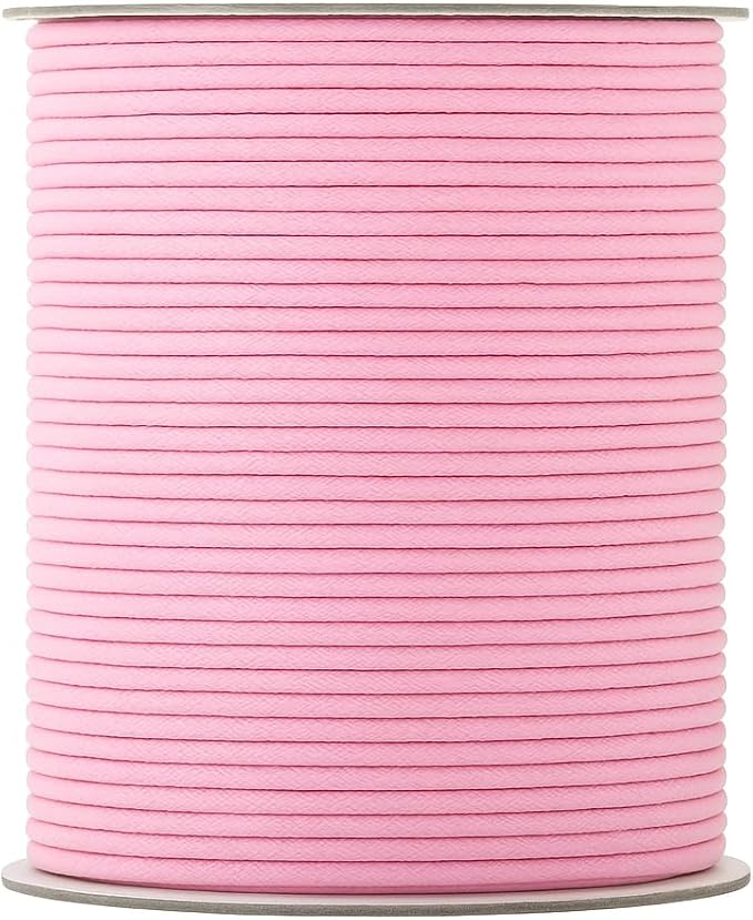 Mandala Crafts 2mm 109 Yards Baby Pink Cotton Waxed Cord by MandalaCrafts