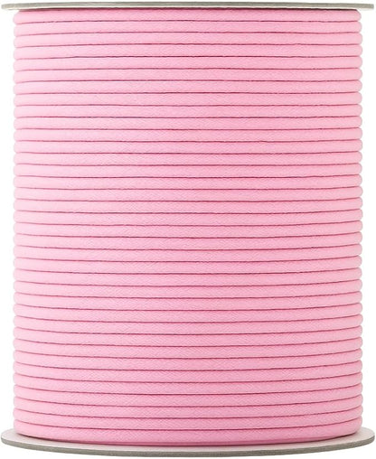 Mandala Crafts 2mm 109 Yards Baby Pink Cotton Waxed Cord by MandalaCrafts