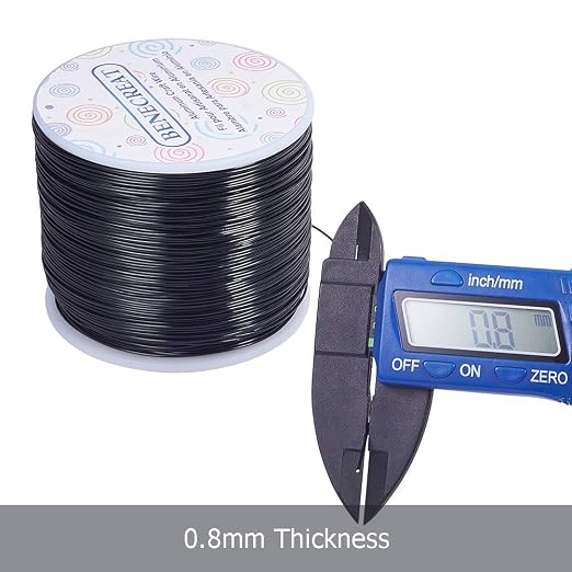 BENECREAT 20 Gauge 770FT Black Anodized Aluminum Jewelry Craft Wire - Image 9