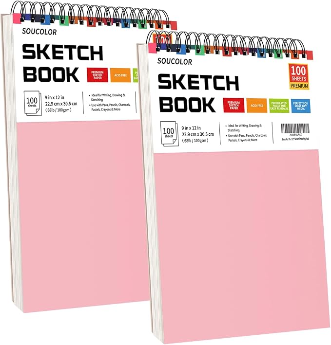 Art Supply Set - Sketching & Drawing Kit, Sketchbook Art Paper by Soucolor