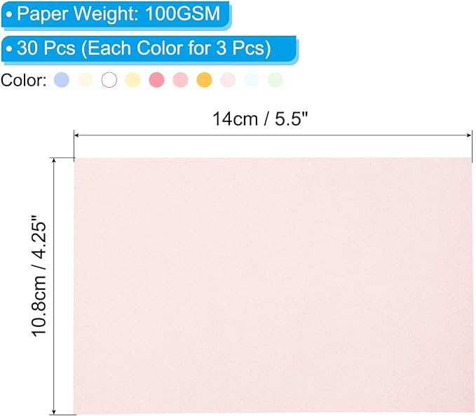 PATIKIL 30 Sheets Vellum Paper 4.25x5.5, Vellum Paper Printable Translucent - Image 2