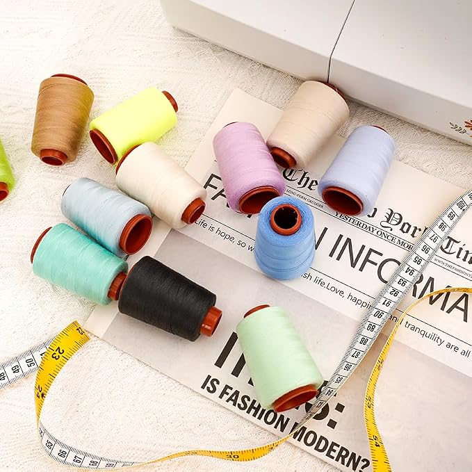 Polyester Sewing Thread Kit, 12 Colors, 800 Yards Each - Image 5