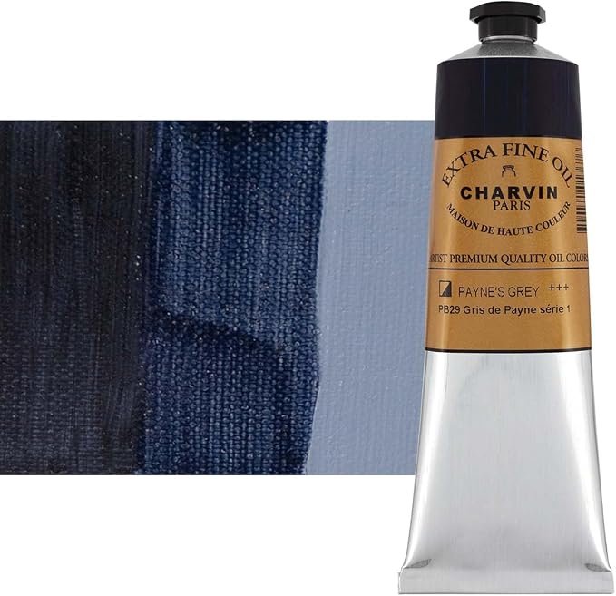 Charvin Extra Fine Oil Paint, Payne's Grey 150 ml - Image 2