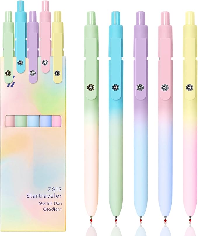 Gel Pens, 0.7mm Medium Point Smooth Writing Pens by UIXJODO