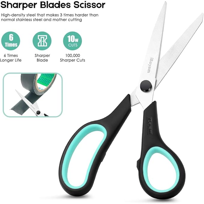 3-Pack 8" Heavy Duty Scissors - Image 3