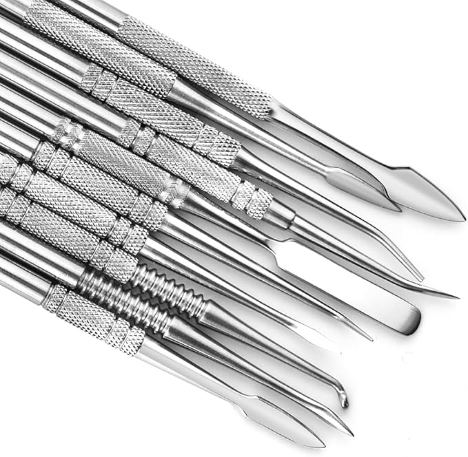 TOVOT 10PCS Stainless Steel Clay Sculpting Tools Metal Sculpting Tools - Image 3