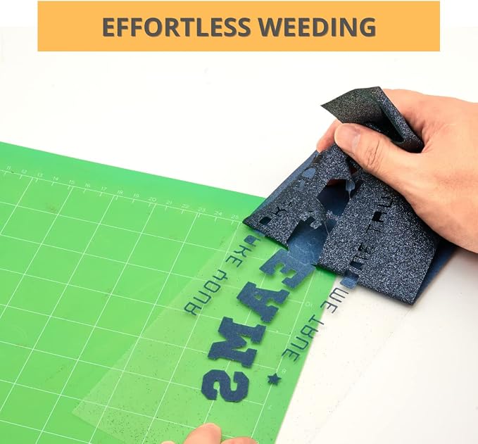 Lime Green Glitter HTV Roll -12" x10ft Iron on Heat Transfer Vinyl - Image 4