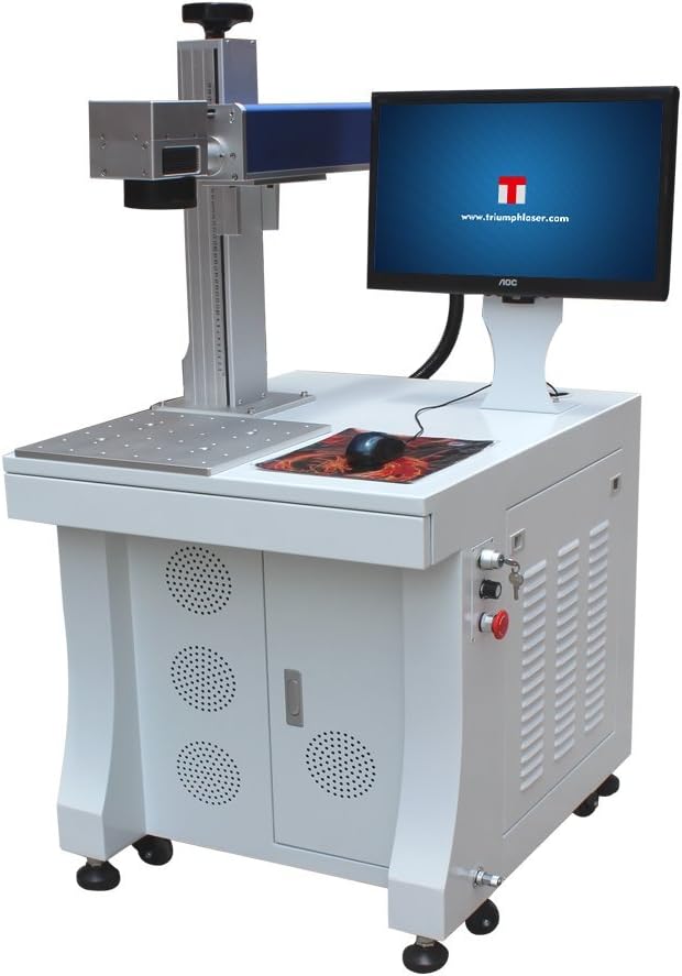 Triumph 30w Fiber Laser Marking deep Engraving Machine Metal polymers Parts by TRIUMPHLASER