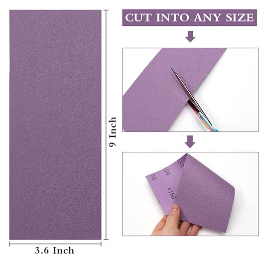 Sandpaper 80 Grit, Wet Dry Sanding Sheets, High Performance Ceramic Abrasive - Image 9