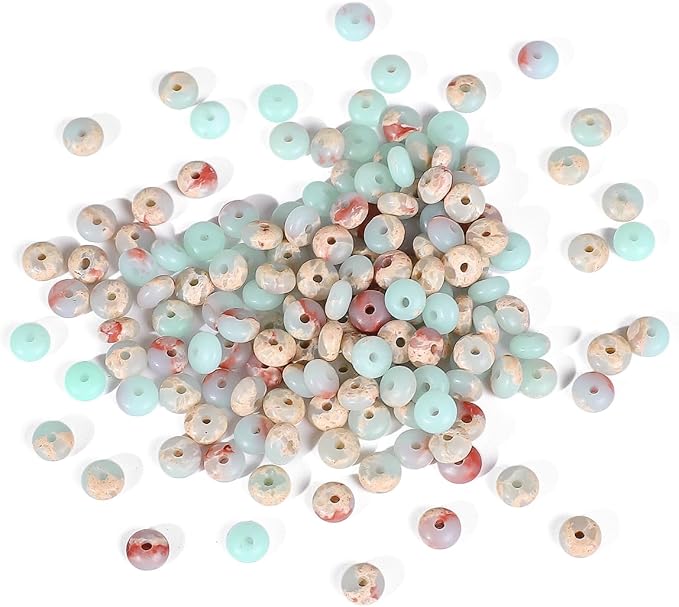 Natural Shoushan Disk Stone Beads 4x2mm 160pcs Rondelle Loose Semi Gemstone - Image 4