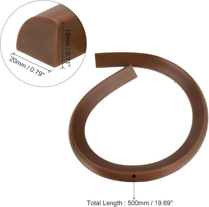 uxcell Flexible Molding Trim, 20 Inch Flexible Quarter Round Molding Silicone - Image 2