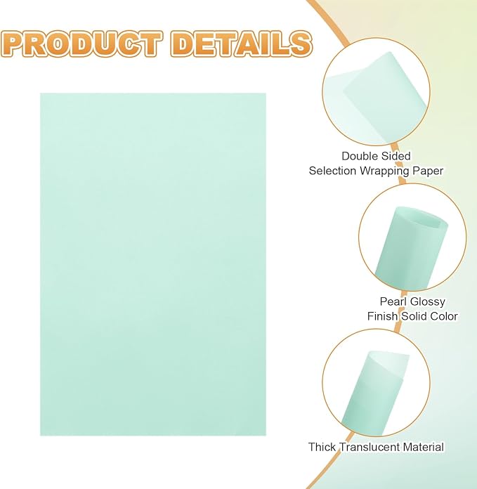 MECCANIXITY 100 Sheet Colored Vellum Paper 4" x 6", 100gsm Translucent - Image 3