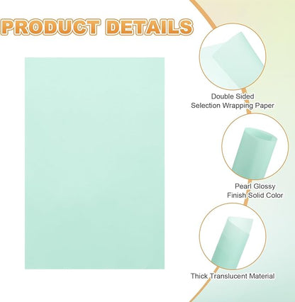 MECCANIXITY 100 Sheet Colored Vellum Paper 4" x 6", 100gsm Translucent - Image 3