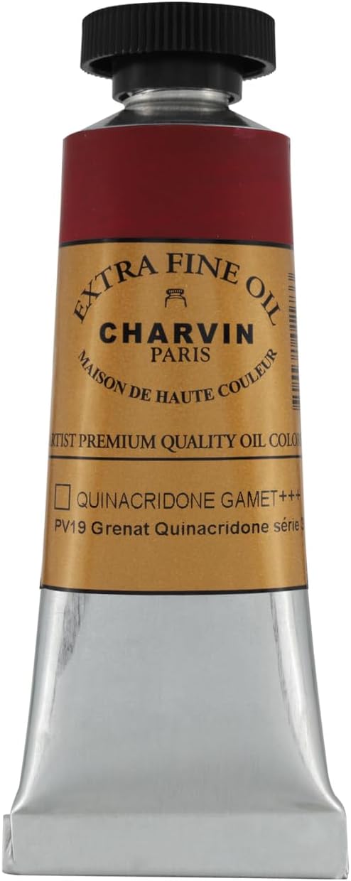 Charvin Extra Fine Oil Paint, Garnet Quinacridone 20 ml - Image 2