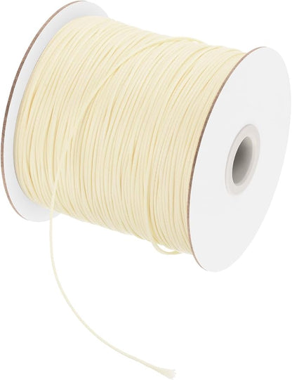 MECCANIXITY Waxed Cord 0.5mm Waxed Polyester Cord 175 Yard Wax String by MECCANIXITY