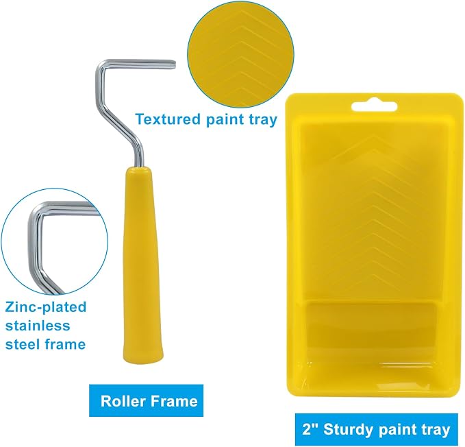 Litoexpe 2 Inch Paint Roller, Mini Paint Roller Kit, Touch Up Small Paint Roller - Image 4